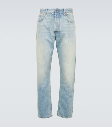 Cropped straight jeans