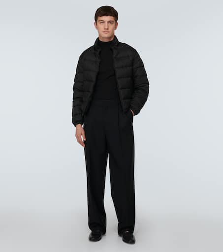 Barocco jacquard puffer jacket