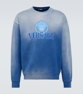 Medusa tie-dye cotton jersey sweatshirt
