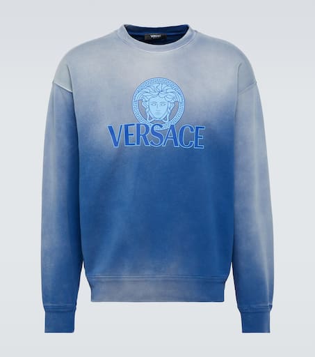 Medusa tie-dye cotton jersey sweatshirt