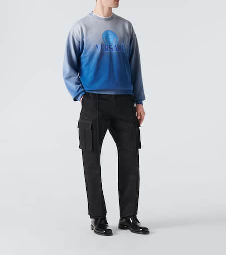 Medusa tie-dye cotton jersey sweatshirt