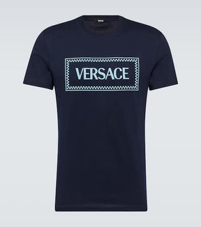 Logo embroidered cotton jersey T-shirt