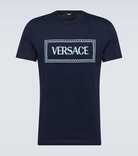 Logo embroidered cotton jersey T-shirt