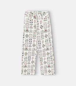 Printed cotton pants