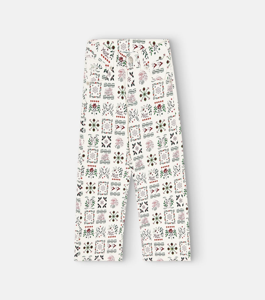 Printed cotton pants