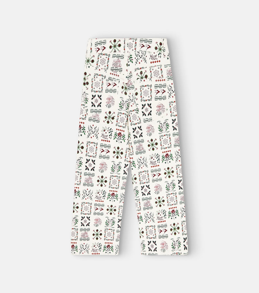 Printed cotton pants