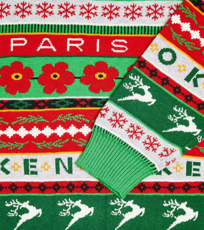 Jacquard cotton-blend sweater