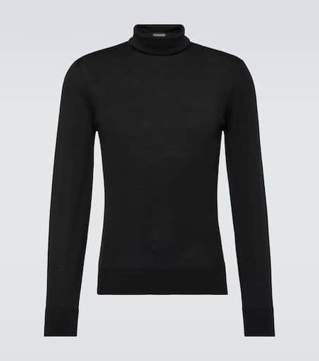Wool turtleneck sweater