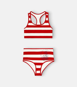 Alight striped bikini