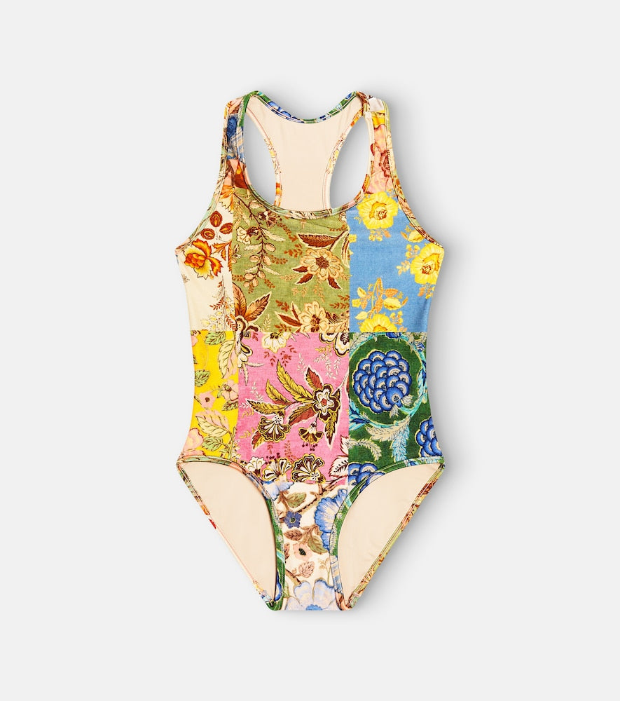 Junie floral racerback swimsuit