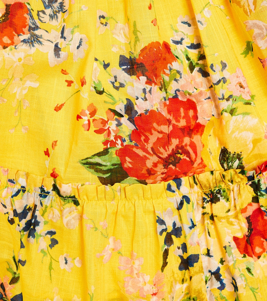 Alight floral cotton gauze dress