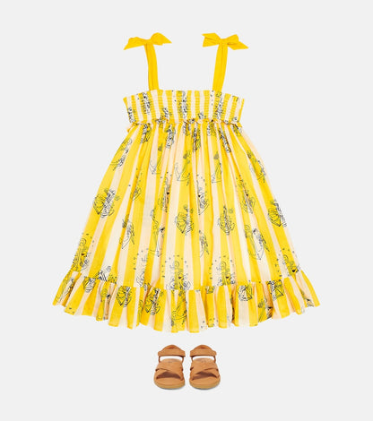 Alight striped cotton dress