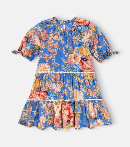 August floral cotton dress