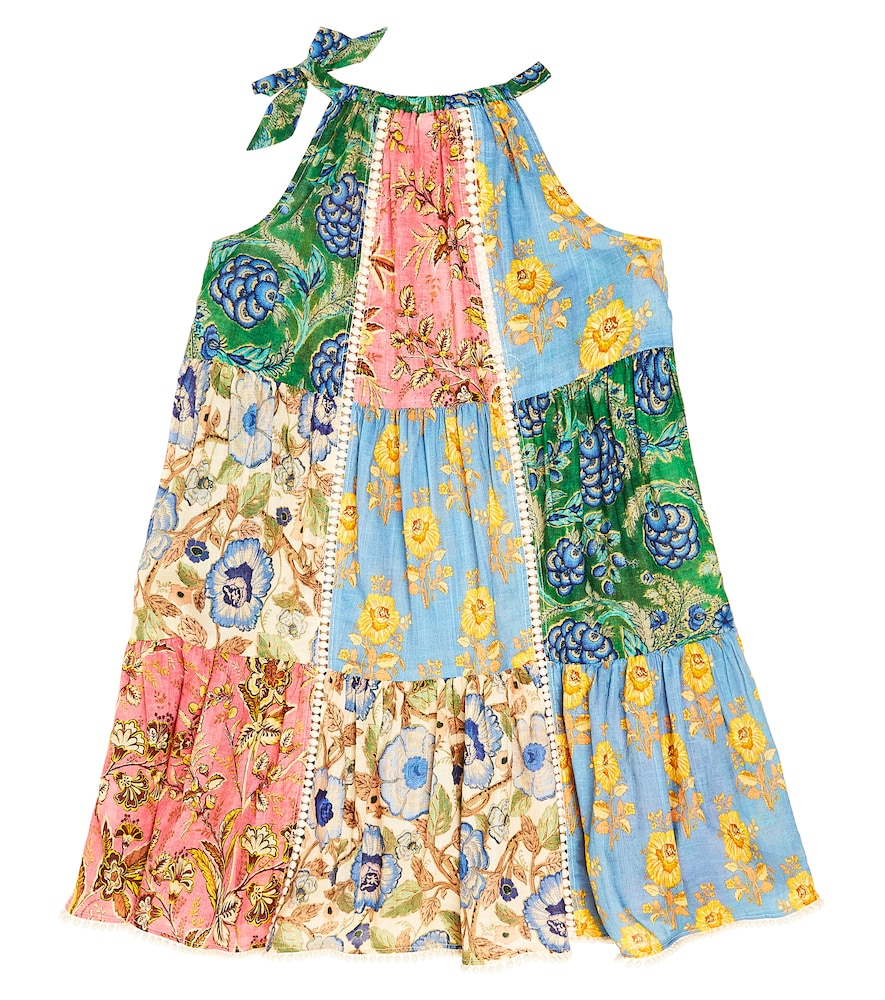Junie halterneck printed cotton dress