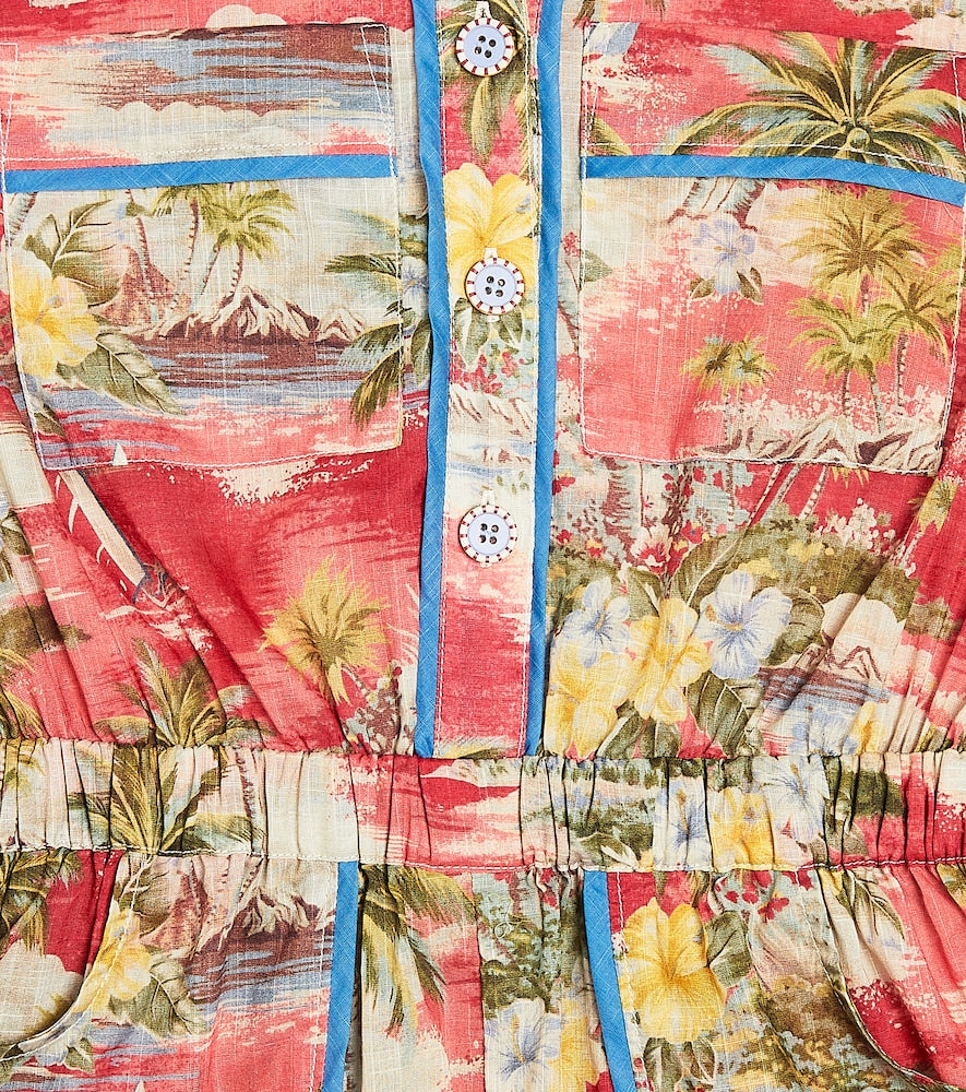 Alight printed cotton playsuit
