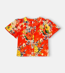 Alight floral cotton top