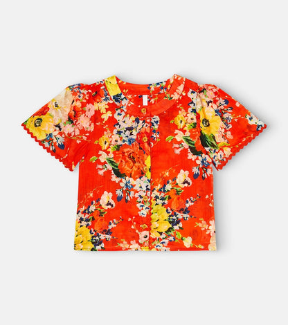 Alight floral cotton top
