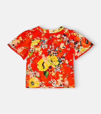 Alight floral cotton top