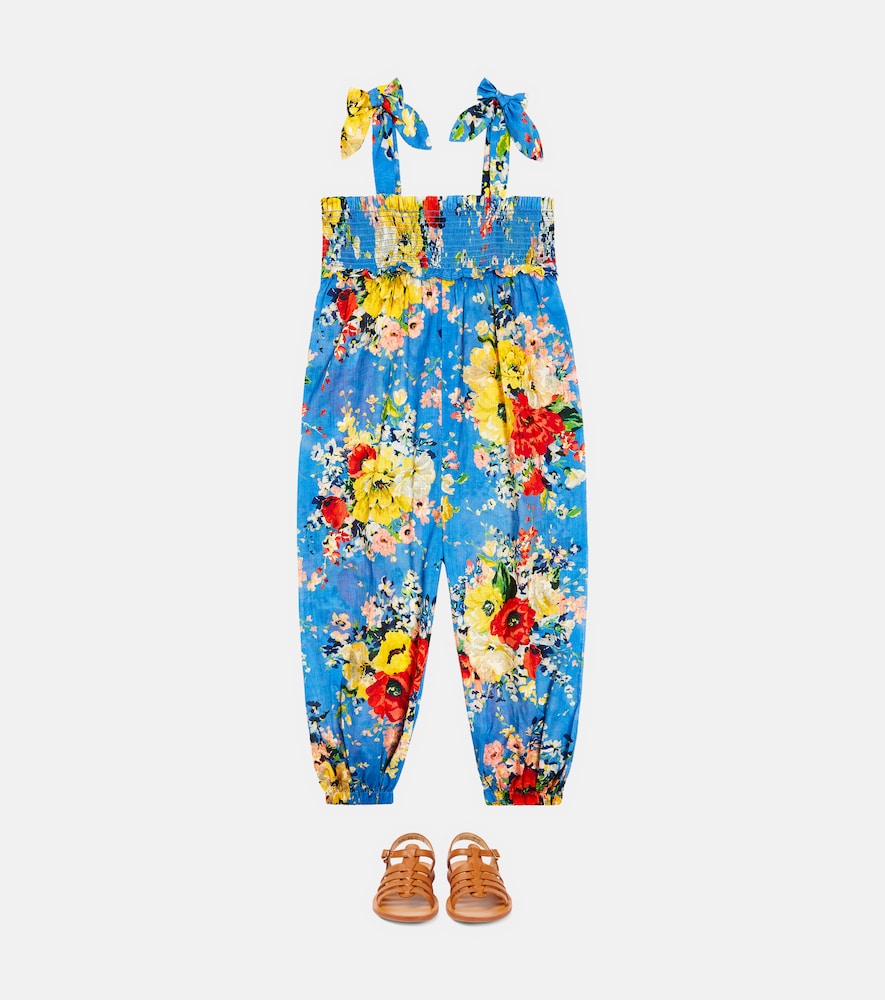 Alight shirred cotton jumpsuit