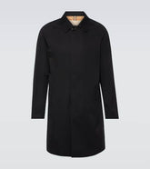 Cotton gabardine car coat