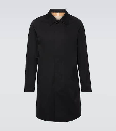 Cotton gabardine car coat