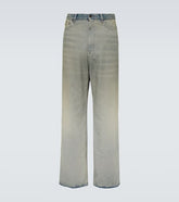 Mid-rise wide-leg jeans