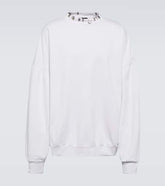 Pierced Round fleece sweatshirt