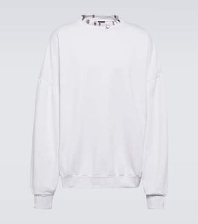 Pierced Round fleece sweatshirt