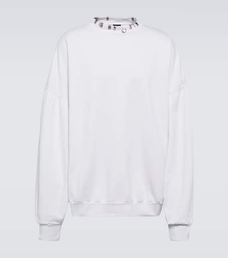 Pierced Round fleece sweatshirt