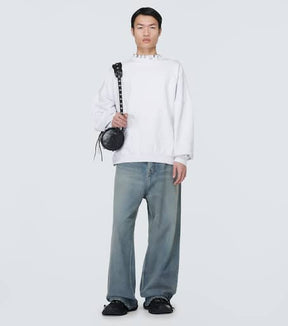 Pierced Round fleece sweatshirt