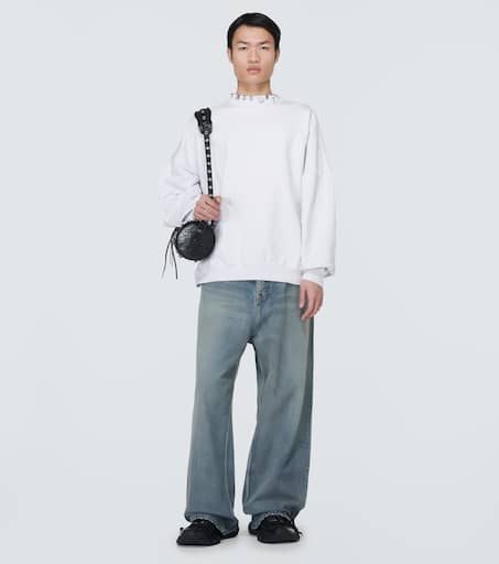 Pierced Round fleece sweatshirt