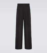 High-rise wide-leg pants