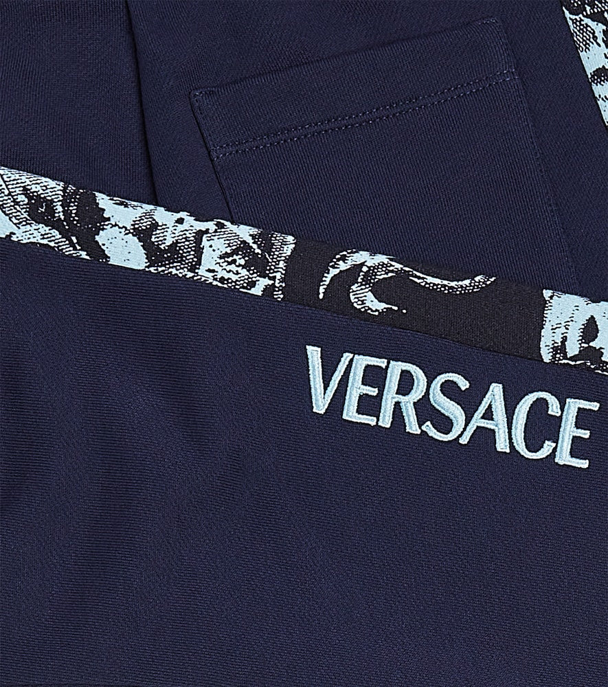 Barocco Stencil cotton jersey sweatpants