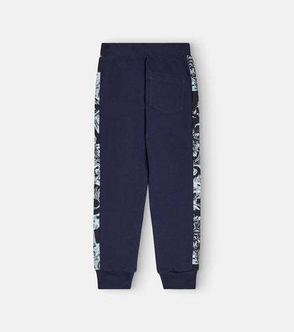 Barocco Stencil cotton jersey sweatpants