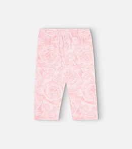 Baby Barocco cotton-blend leggings
