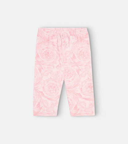 Baby Barocco cotton-blend leggings