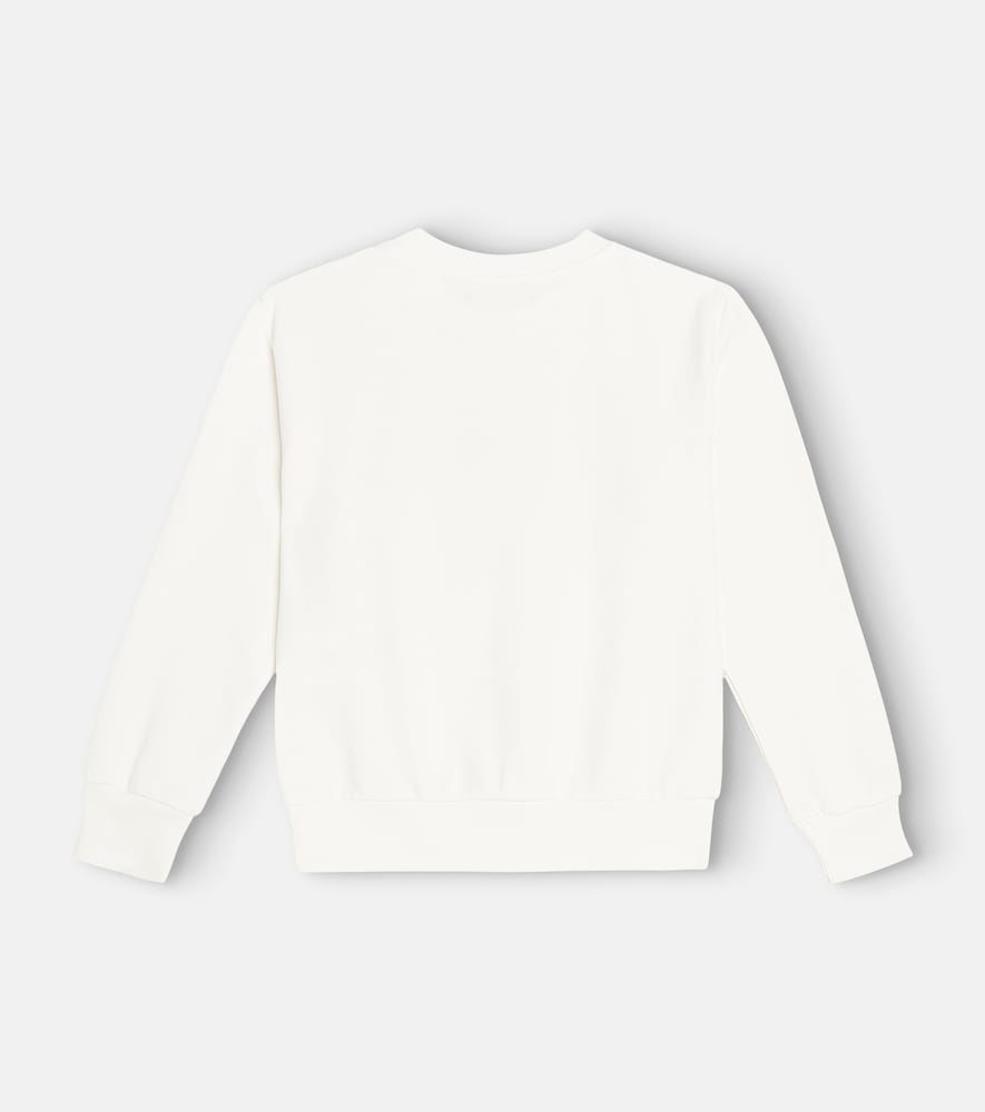 Medusa embellished cotton jersey sweatshirt