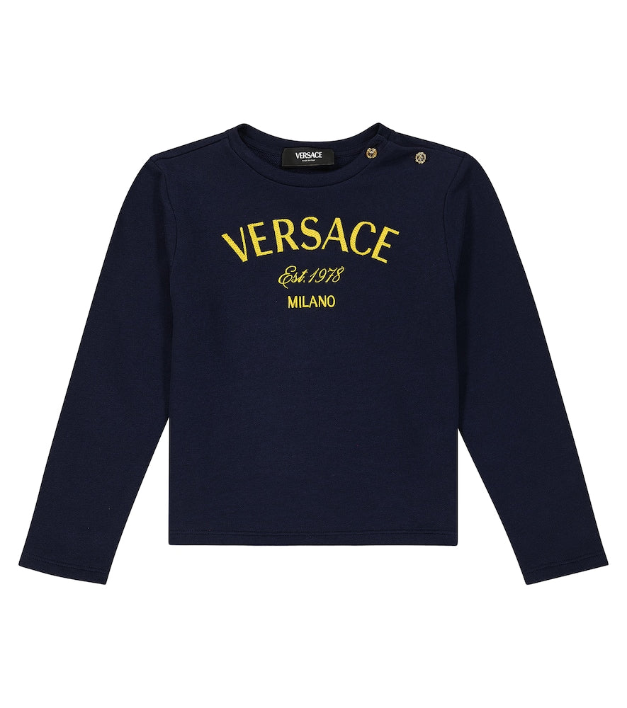 Logo cotton jersey sweatshirt