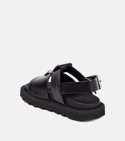 La Medusa leather sandals