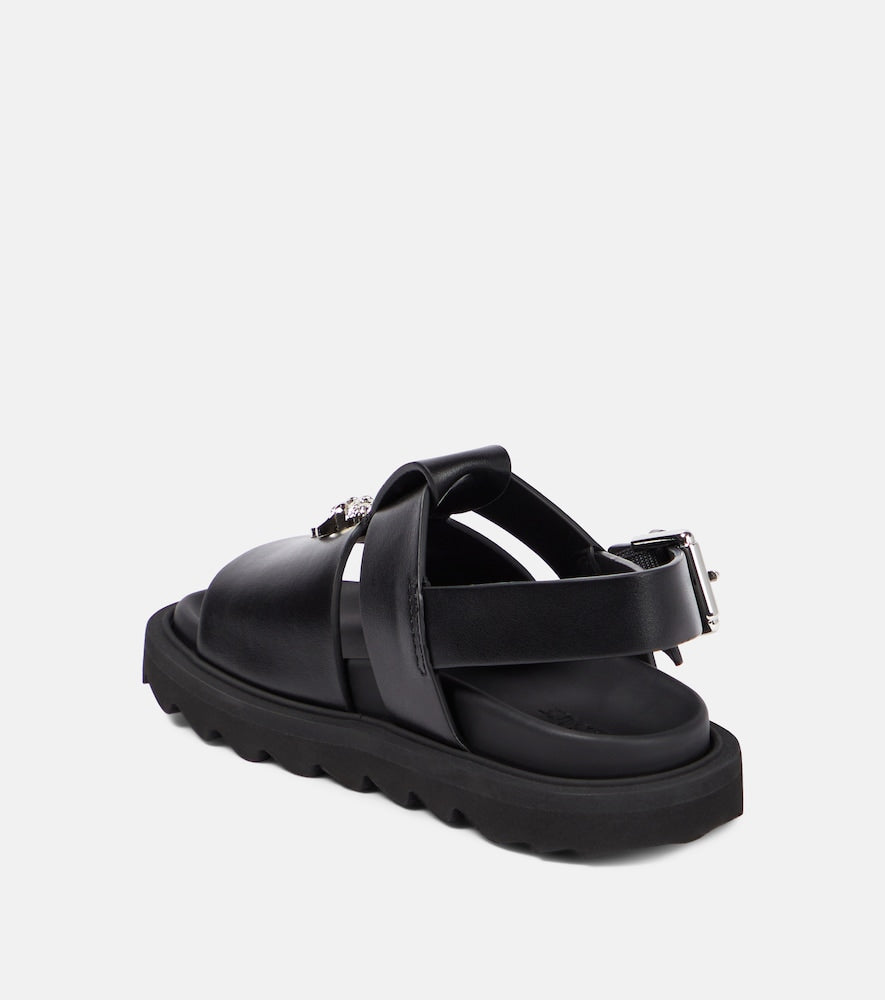 La Medusa leather sandals
