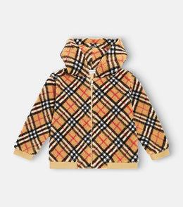 Burberry Check fleece hoodie