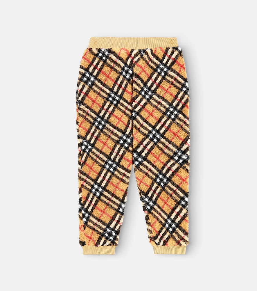 Burberry Check fleece sweatpants