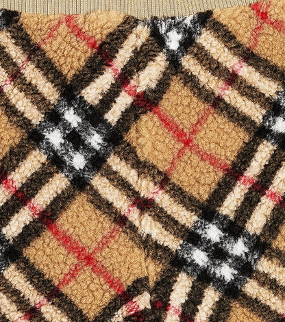 Baby Burberry Check teddy sweatpants