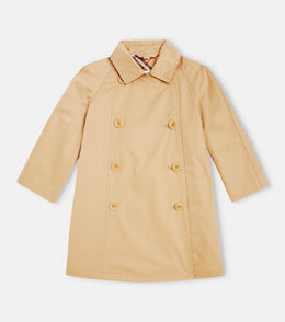 Cotton gabardine trench coat