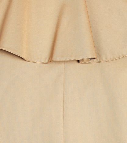 Cotton gabardine trench coat
