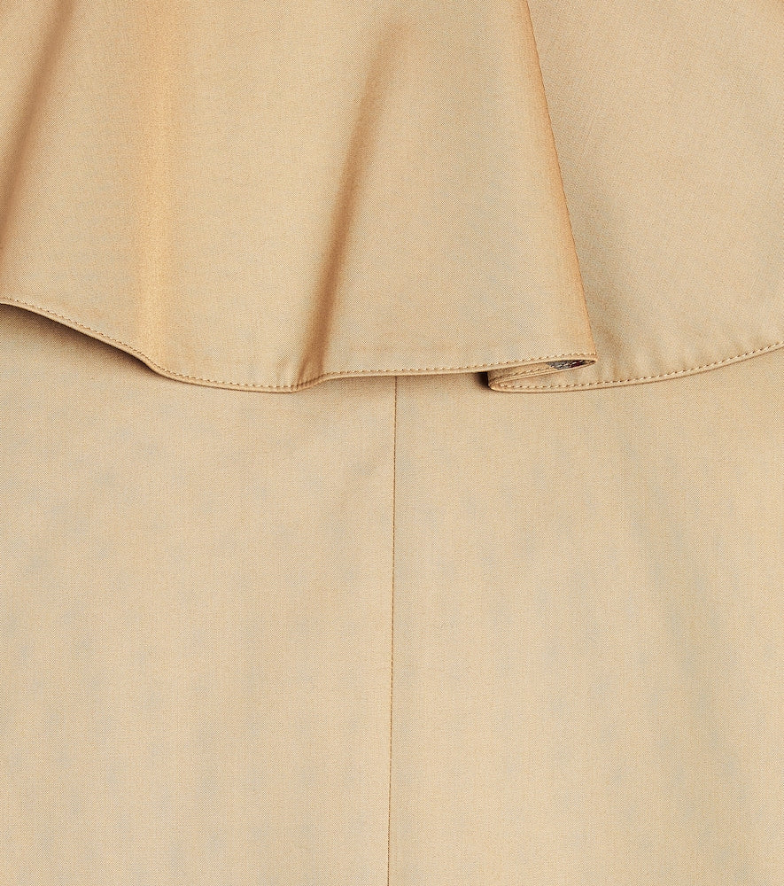 Cotton gabardine trench coat