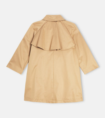 Cotton gabardine trench coat