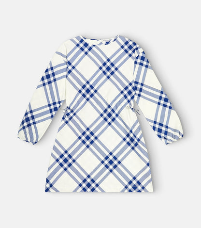 Checked cotton dress