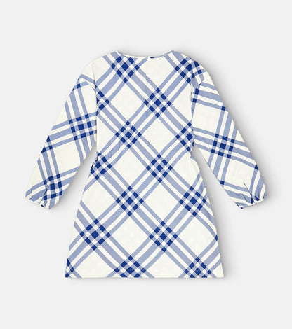 Checked cotton dress