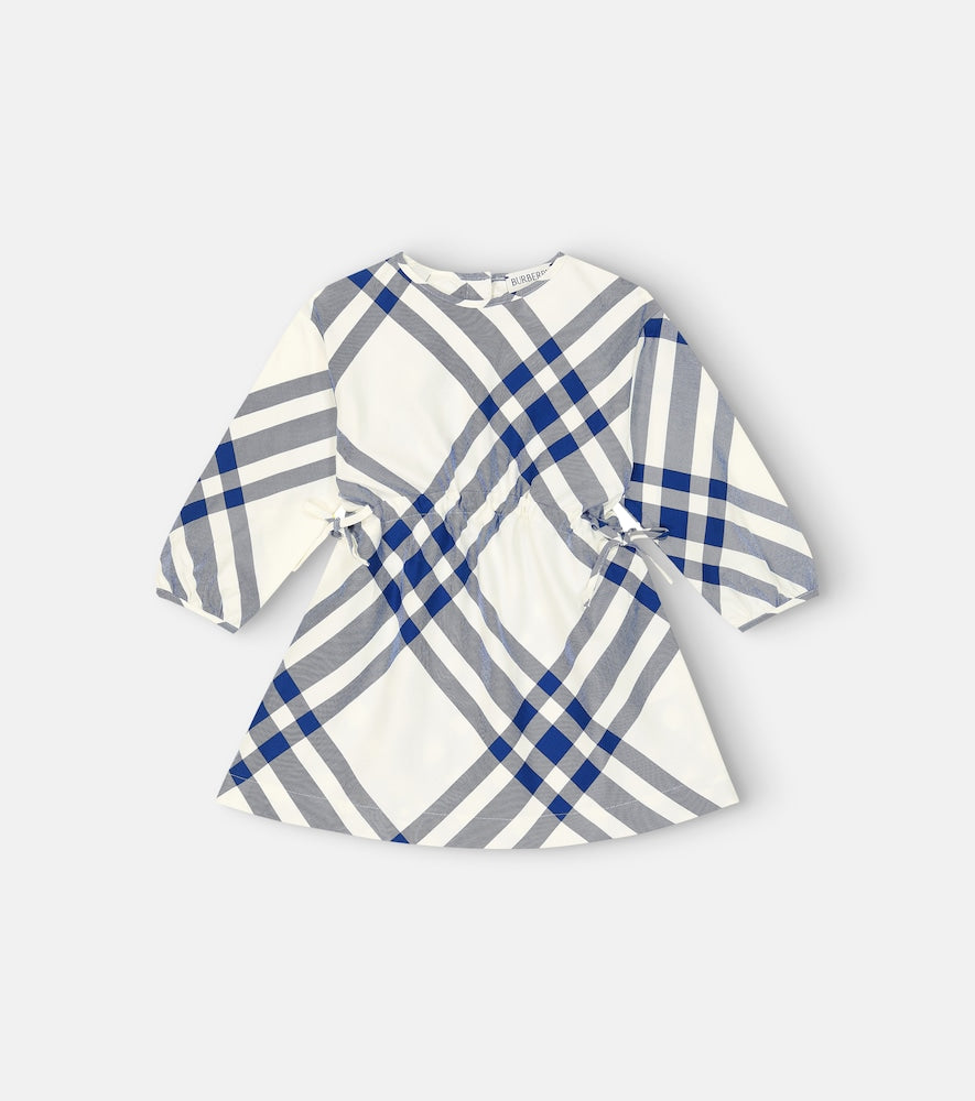 Baby checked cotton dress